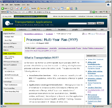 EDS TAIU intranet #2